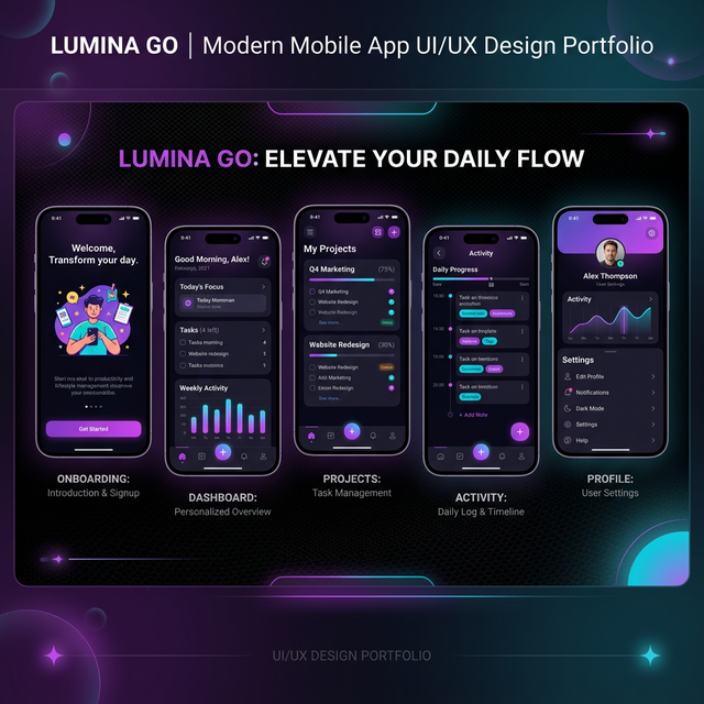 Mobile UI Screens Preview